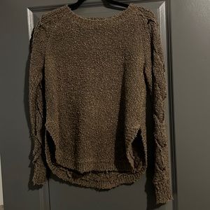 ASTR XS brown sweater with braided back